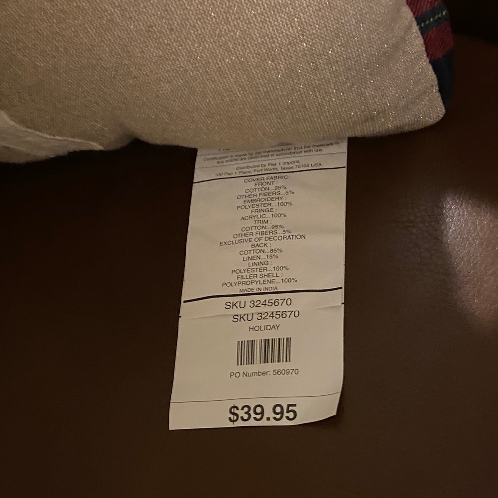 Pier 1 Holiday Dog Light Up LED Pillow NWT - Picture 4 of 8